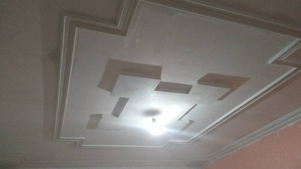 Forro Decorado com placa e roda-teto